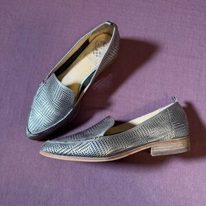 Vince Camuto Kade Cutout Loafer Metallic Silver - Women's Size 7.5 (37.5)